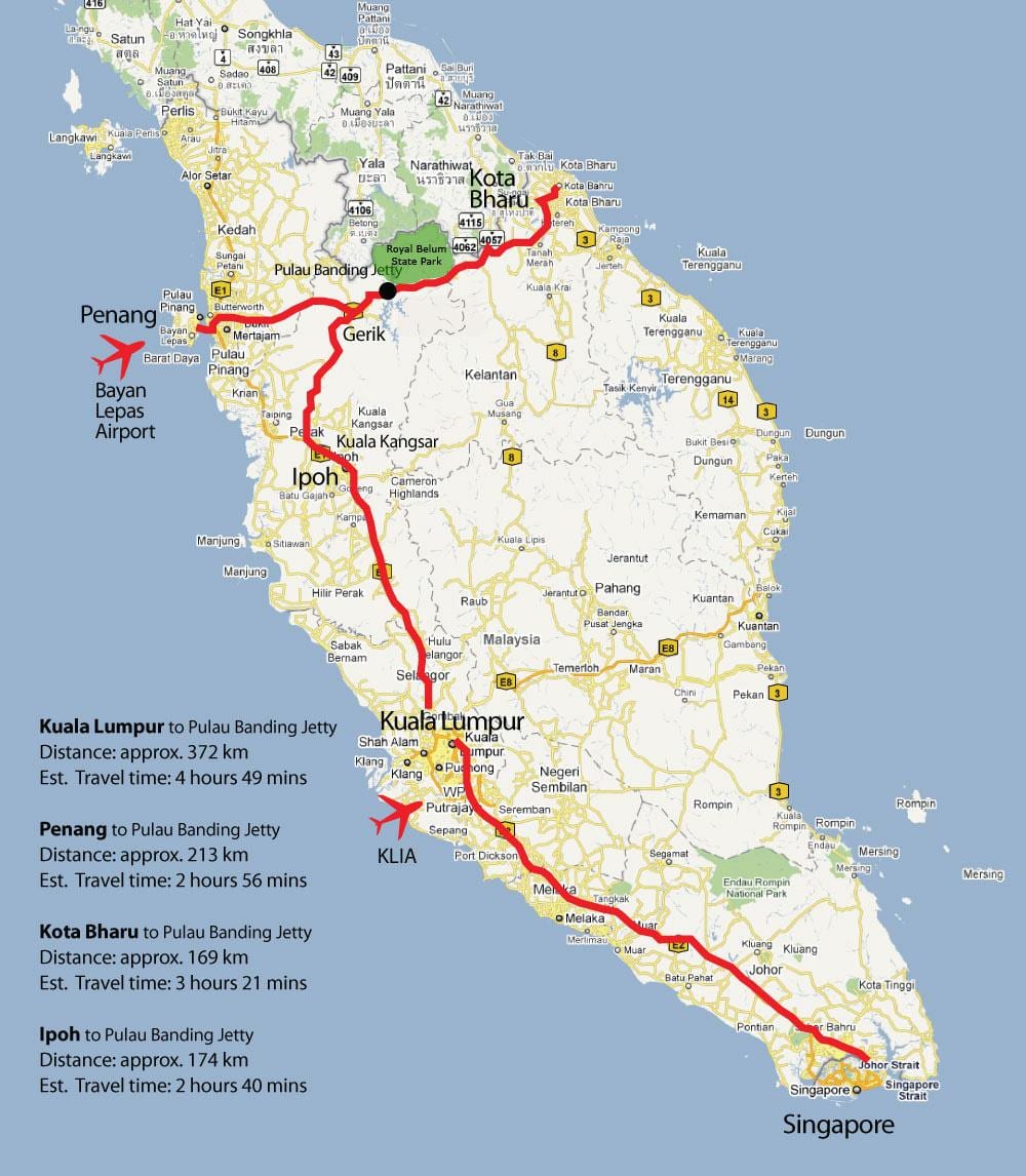 ipoh en malaisia mapa