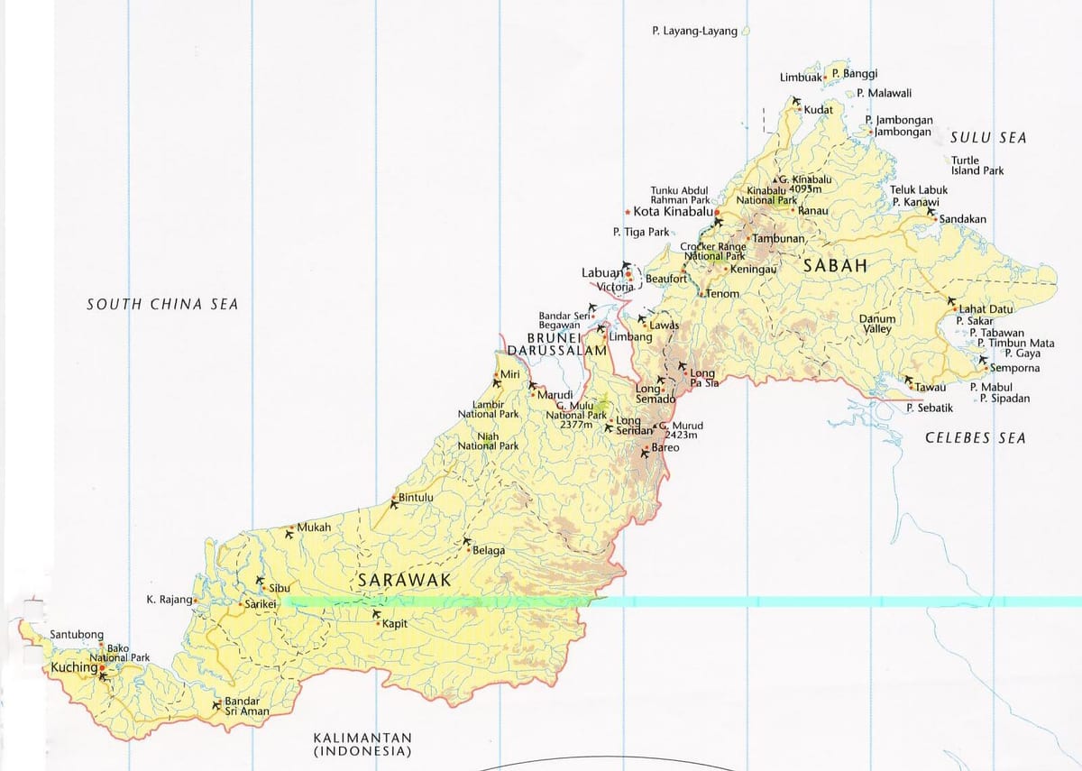 mapa de labuan malaisia
