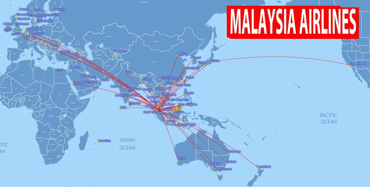 mapa de malaisia ruta