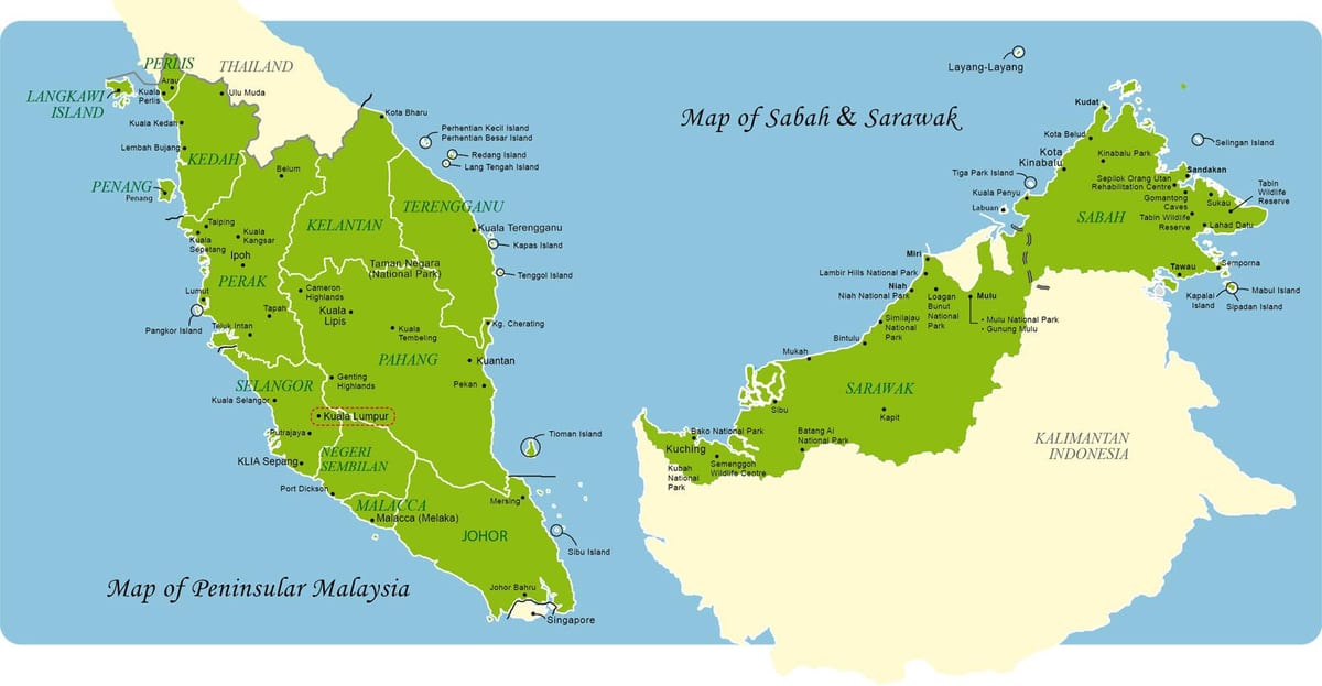 malaisia completo mapa