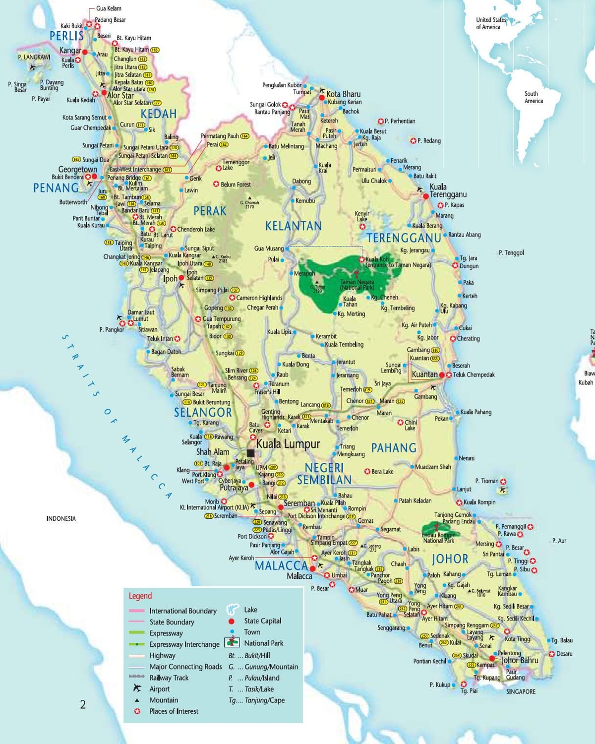 malaisia praias mapa