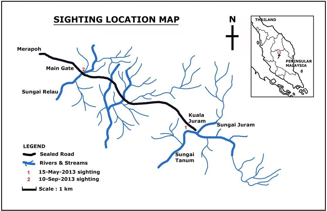 mapa malaisia río