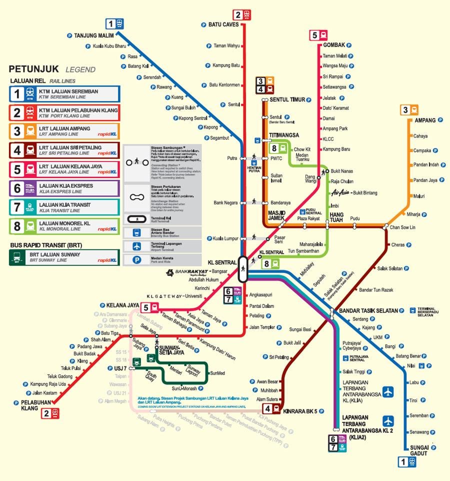 malaisia mrt mapa 2016