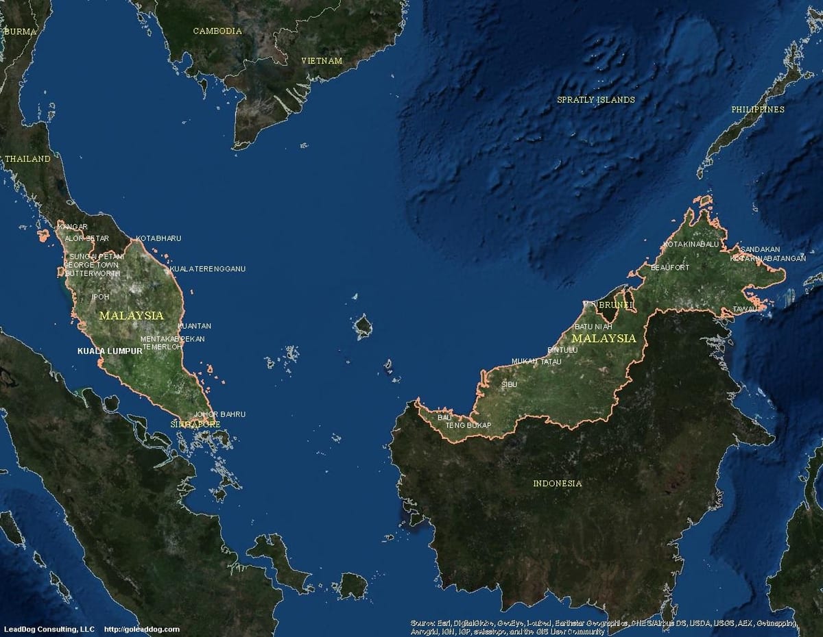 mapa de vivir mapa malaisia
