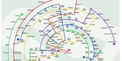 Mrt liña no mapa de malaisia