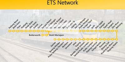 Mapa de ets mapa da ruta malaisia