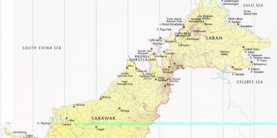 Mapa de labuan malaisia