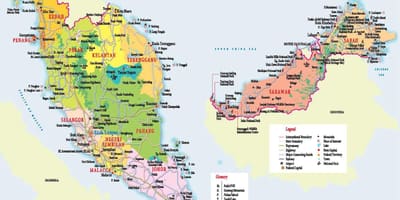 Malaisia atraccións mapa