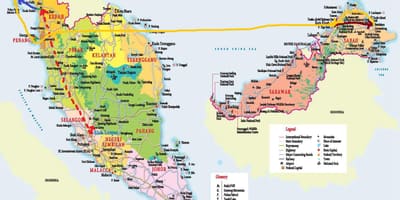Mapa de malaisia autobús
