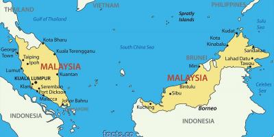 Un mapa de malaisia