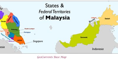 Mapa de malaisia provincia