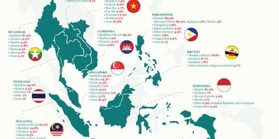 Mapa de malaisia relixión