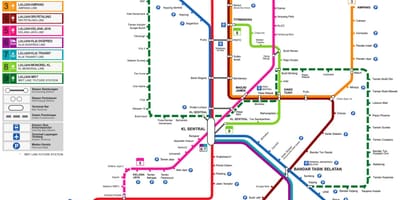 Tránsito mapa malaisia