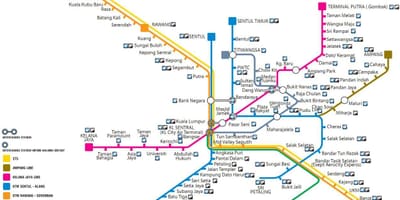 Transporte público mapa malaisia