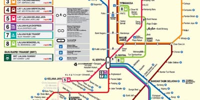Malaisia mrt mapa 2016