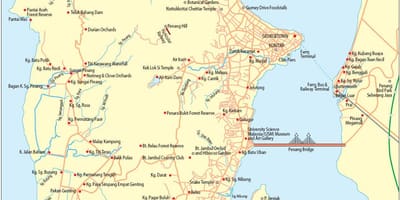 Mapa pulau pinang malaisia